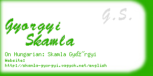 gyorgyi skamla business card